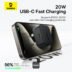 شاحن جداري baseus palm fast charger 1c 20w اسود⚡