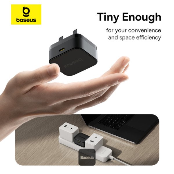 شاحن جداري baseus palm fast charger 1c 20w اسود⚡