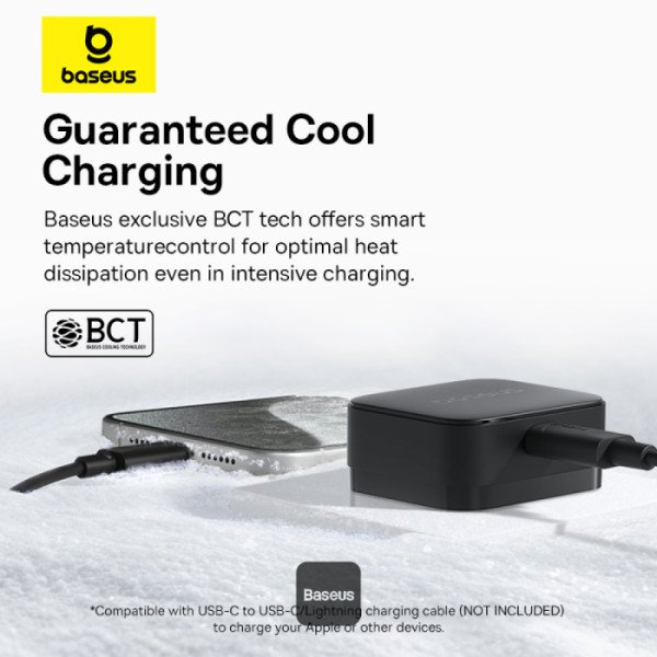 شاحن جداري baseus palm fast charger 1c 20w اسود⚡