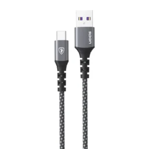 سلك شاحن usb تايب سي قماش ضد القطع معتمد من شركة ابل مع ضمان 5سنوات من شركة سبون